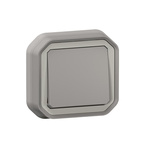 Legrand Grey Push Button Light Switch, 1 Way