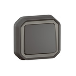 Legrand Grey Push Button Light Switch, 1 Way