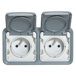 Legrand Grey Push Button Light Switch, 1 Way
