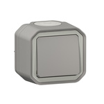 Legrand Grey Push Button Light Switch, 1 Way