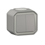 Legrand Grey Push Button Light Switch, 1 Way