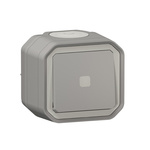 Legrand Grey Push Button Light Switch, 1 Way