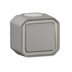 Legrand Grey Push Button Light Switch, 1 Way