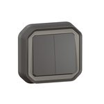 Legrand Grey Push Button Light Switch, 1 Way