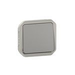 Legrand Grey Push Button Light Switch, 1 Way