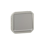 Legrand Grey Push Button Light Switch, 1 Way