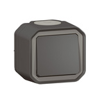 Legrand Grey Push Button Light Switch, 1 Way