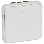 Legrand Black Push Button Light Switch, 1 Way