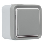 Legrand Grey Push Button Light Switch, 1 Way