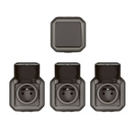 Legrand Grey Push Button Light Switch, 1 Way