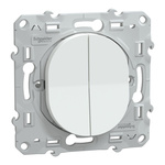 2 Way White Switch Mechanism 10A, Ovalis C Series Series