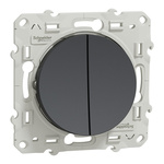 2 Way Black Switch Mechanism 10A, Odace Series