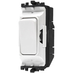 MK Electric 2 Way White Switch Insert Module 20A, Grid Plus Series