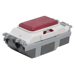 MK Electric 2 Way Red Switch Insert Module 20A, Grid Plus Series