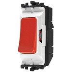 MK Electric 1 Way Red Switch Insert Module 20A, Grid Plus Series