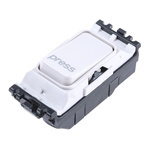 MK Electric 2 Way White Switch Insert Module 10A, Logic Plus Series