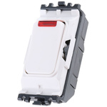 MK Electric 1 Way White Switch Insert Module 20A, Grid Plus Series