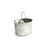 13L Galvanised Steel Mop Bucket With Handle