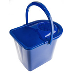 12L Plastic Blue Mop Bucket With Handle