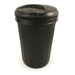 RS PRO 80L Black Polyethylene Dustbin