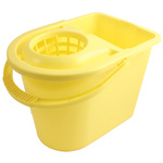 15L Plastic Yellow Mop Bucket With Handle
