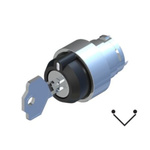 RS PRO 2-position Key Switch Head, Maintained, 22.5mm Cutout