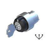 RS PRO 3-position Key Switch Head, Maintained, 22.5mm Cutout