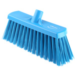 29153 | Vikan Broom, Blue With PET Bristles for Food Industry, Wet Floors