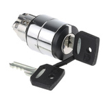 Schneider Electric Harmony XB4 2-position Key Switch Head, Latching, 22mm Cutout