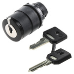 Schneider Electric Harmony XB5 2-position Key Switch Head, Latching, 22mm Cutout
