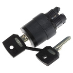Schneider Electric Harmony XB5 3-position Key Switch Head, Spring Return to Centre, 22mm Cutout
