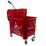 20L Plastic Red Mop Bucket With Handle