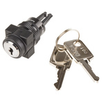 RS PRO 2-position Key Switch Head, Latching, 16mm Cutout