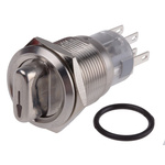 RS PRO Selector Switch - (on-on), Illuminated 2 Positions