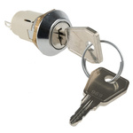 Key Switch, SPDT, 1 A @ 24V ac dc / 115V ac 2-Way Random-Key