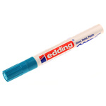 750-010 | Edding Blue 2 → 4mm Medium Tip Paint Marker Pen for use with Glass, Metal, Plastic, Wood