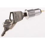 Key Switch, SPST, 500 mA @ 24 V 2-Way Flat, Random-Key