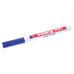 751-003 | Edding Blue 1 → 2mm Fine Tip Paint Marker Pen for use with Glass, Metal, Plastic, Wood