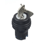 Idec HW 3-position Key Switch Head, Latching, 22mm Cutout