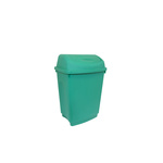 RS PRO 50L Green Flip Plastic Waste Bin
