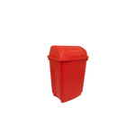 RS PRO 50L Red Flip Plastic Waste Bin