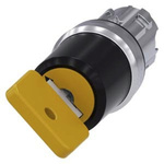 Siemens 3SU1 2-position Key Switch Head, Latching, 22mm Cutout