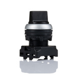RS PRO 3 Position Selector Switch Head, 22mm Cutout, Black Handle
