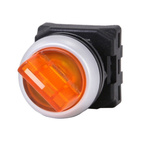 RS PRO 2 Position Selector Switch Head, 22mm Cutout, Amber Handle