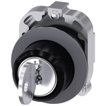 Siemens SIRIUS ACT 3-position Key Switch Head, Momentary, 30mm Cutout