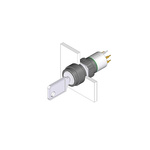 IP65 Key Switch, SPDT, 100 mA 2-Way
