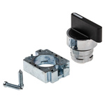 RS PRO 2 Position Selector Switch Head, 22mm Cutout, Black Handle