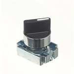 RS PRO 3 Position Selector Switch Head, 22mm Cutout, Black Handle