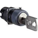 Schneider Electric ZB6 2-position Key Switch Head, 16mm Cutout