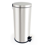 RS PRO 30L Chrome Pedal Stainless Steel Waste Bin